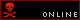 small gif with red flashing skulls and the word "online"